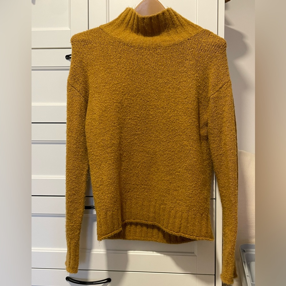 Cozy Mustard Turtle Neck